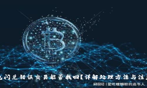 TP钱包闪兑错误交易能否找回？详解处理方法与注意事项
