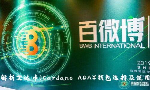 全面解析艾达币（Cardano ADA）钱包选择及使用指南